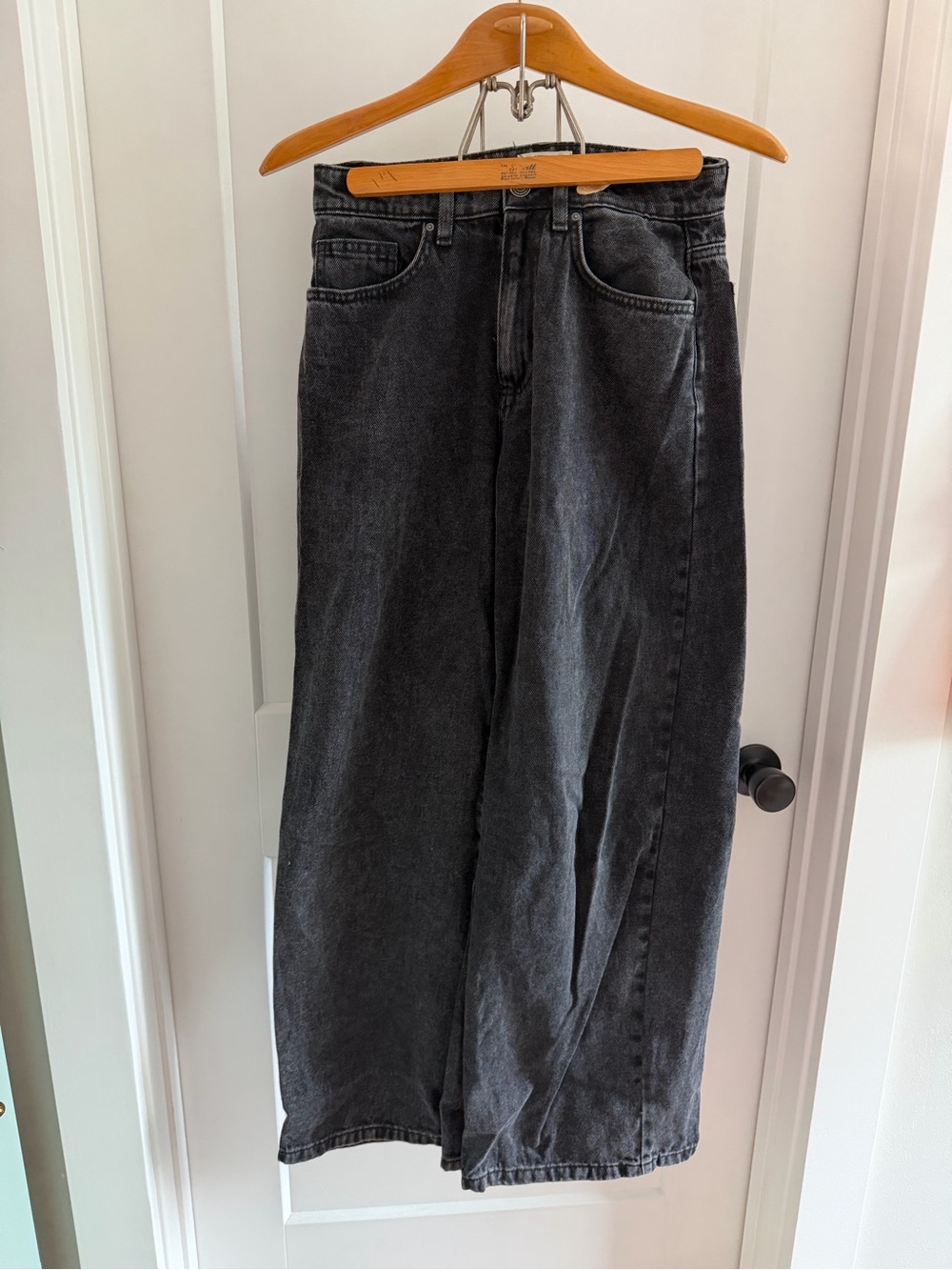 Cotton On Black Charcoal Relaxed Wide Jeans